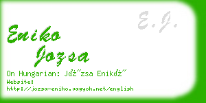 eniko jozsa business card